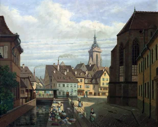 Place des Dominicains, Colmar, 1876